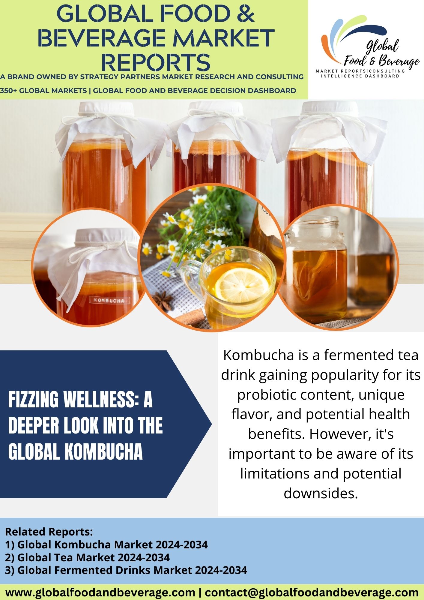 Global Kombucha Market Analysis  – Global Food and Beverages Market